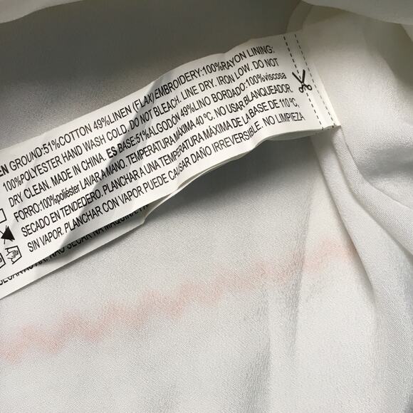 Forever 21 Mini‎ Dress Rainbow Stripe White Linen Women Juniors S Casual Summer - Picture 9 of 9